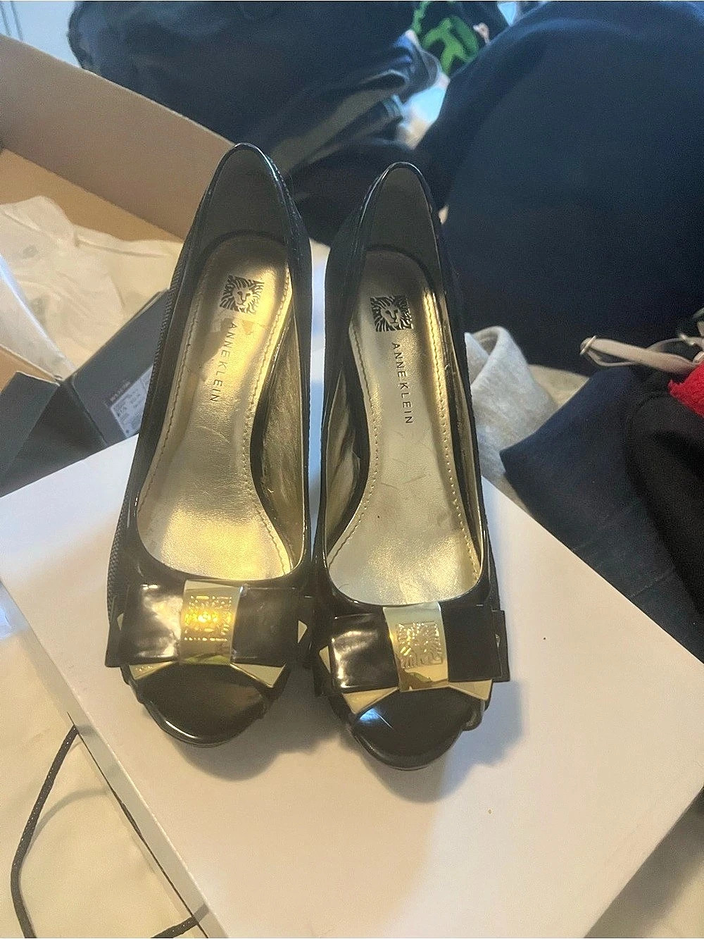 Salvatore Ferragamo Black Bow Pumps